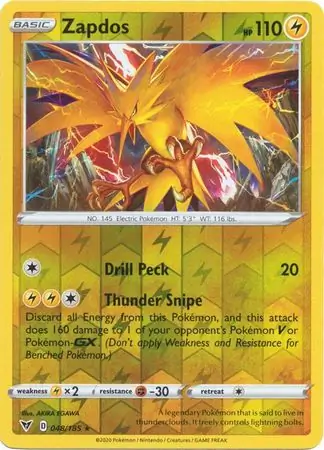 Zapdos, catalogue front
