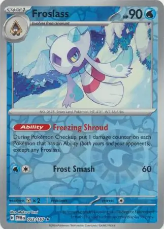 Froslass, catalogue front