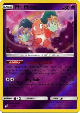 Mr. Mime, catalogue front