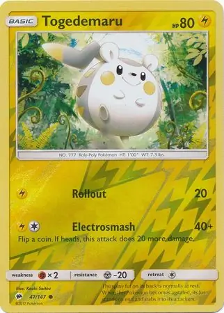Togedemaru, catalogue front