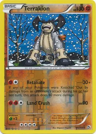 Terrakion, catalogue front