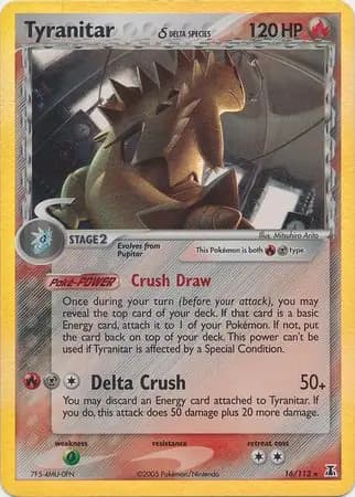 Tyranitar δ, catalogue front