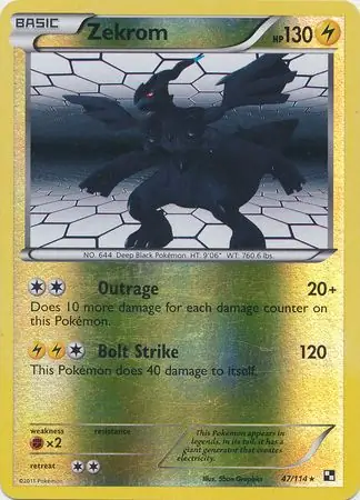 Zekrom, catalogue front