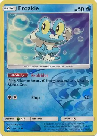 Froakie, catalogue front
