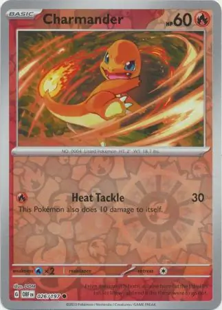 Charmander, catalogue front