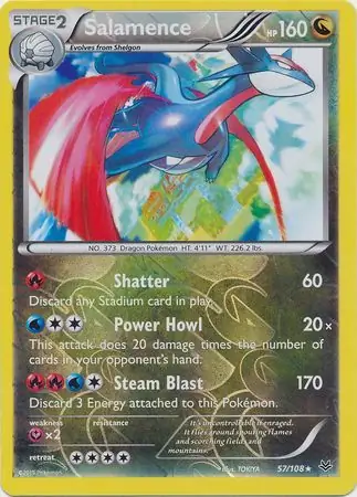Salamence, catalogue front