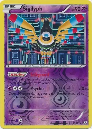 Sigilyph, catalogue front