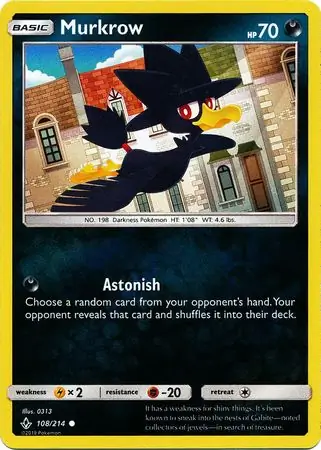 Murkrow, catalogue front