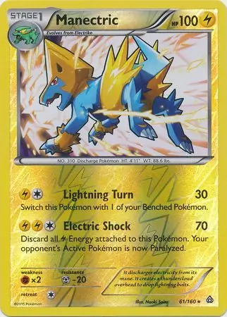 Manectric, catalogue front