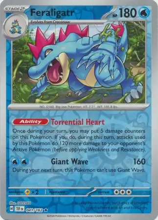 Feraligatr, catalogue front