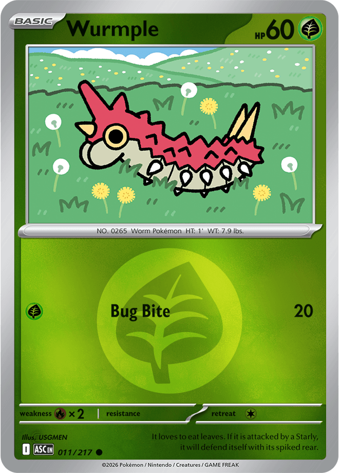 Wurmple, catalogue front