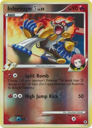 Infernape E4, catalogue front