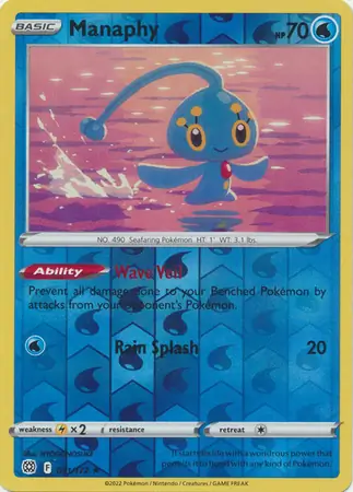 Manaphy, catalogue front