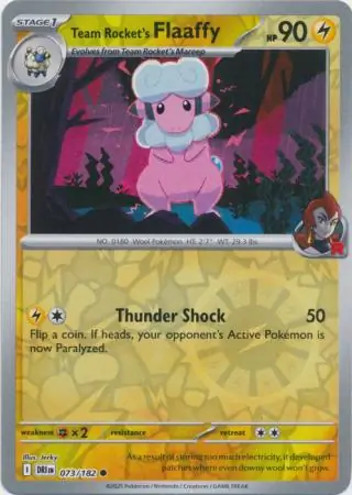 Team Rocket's Flaaffy, catalogue front