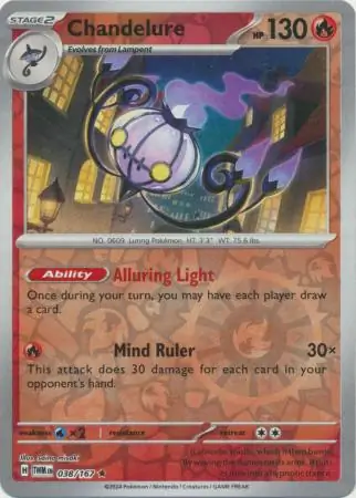 Chandelure, catalogue front