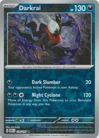 Darkrai, catalogue front