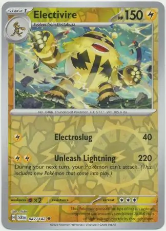 Electivire, catalogue front
