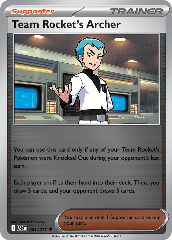 Team Rocket's Archer, catalogue front