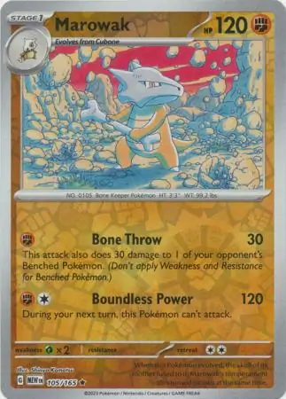 Marowak, catalogue front