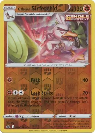 Galarian Sirfetch'd, catalogue front