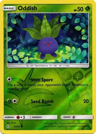 Oddish, catalogue front