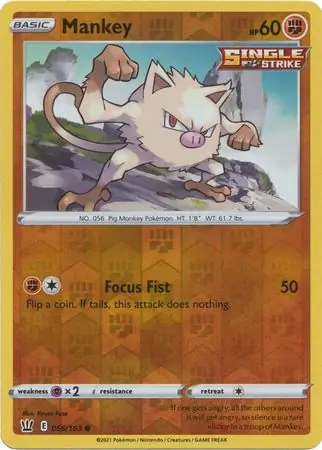 Mankey, catalogue front