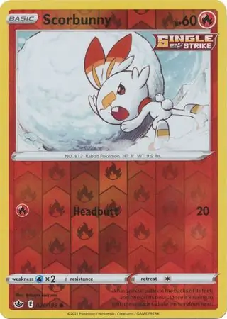 Scorbunny, catalogue front