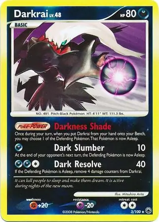 Darkrai, catalogue front