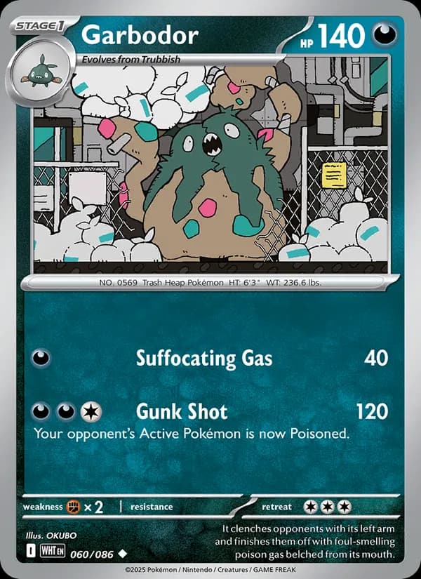 Garbodor, catalogue front