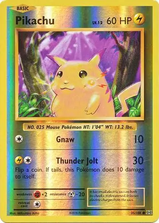Pikachu, catalogue front