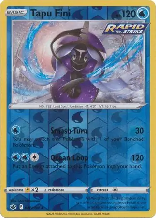 Tapu Fini, catalogue front