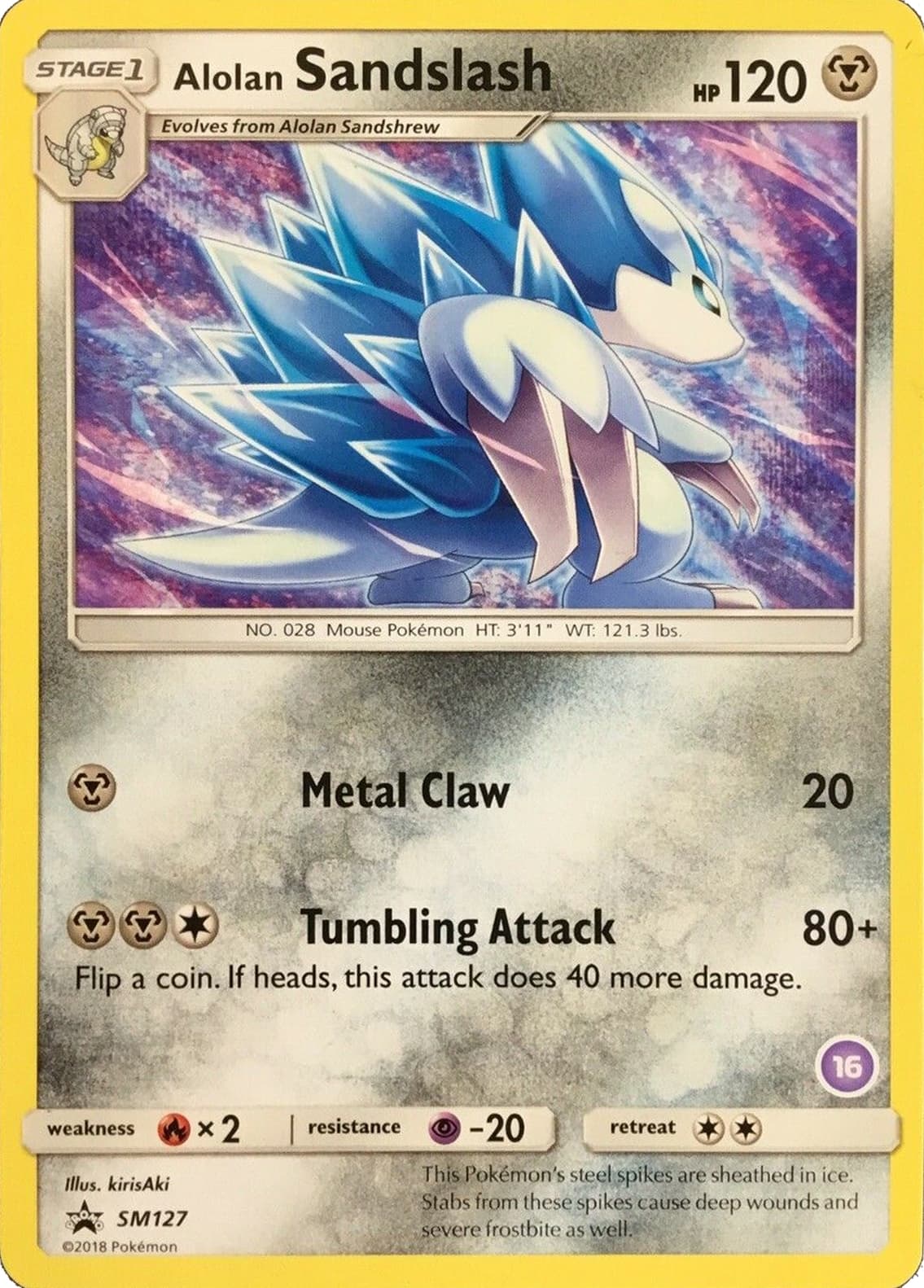 Alolan Sandslash, catalogue front