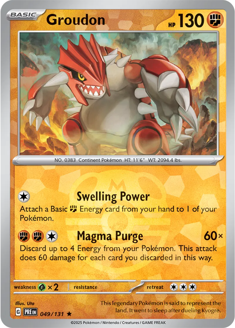 Groudon, catalogue front