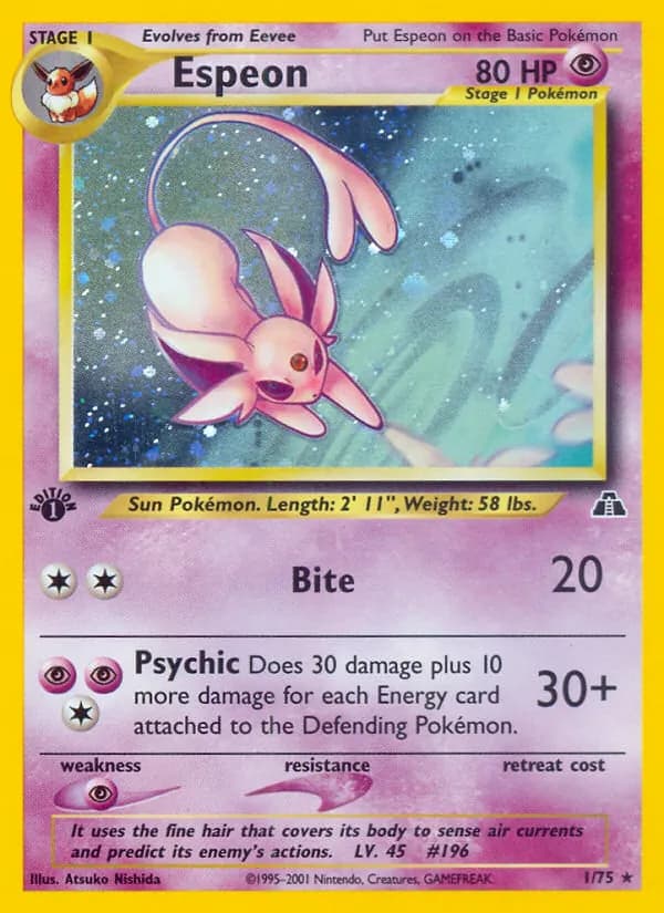 Espeon, catalogue front