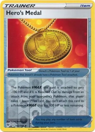 Hero's Medal, catalogue front
