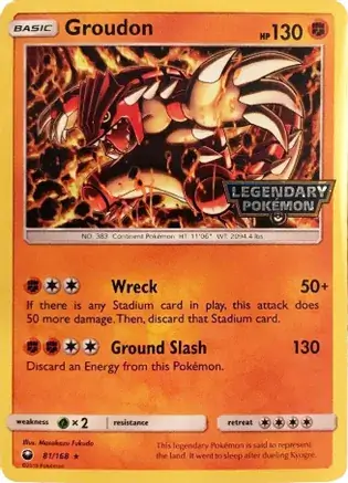 Groudon, catalogue front