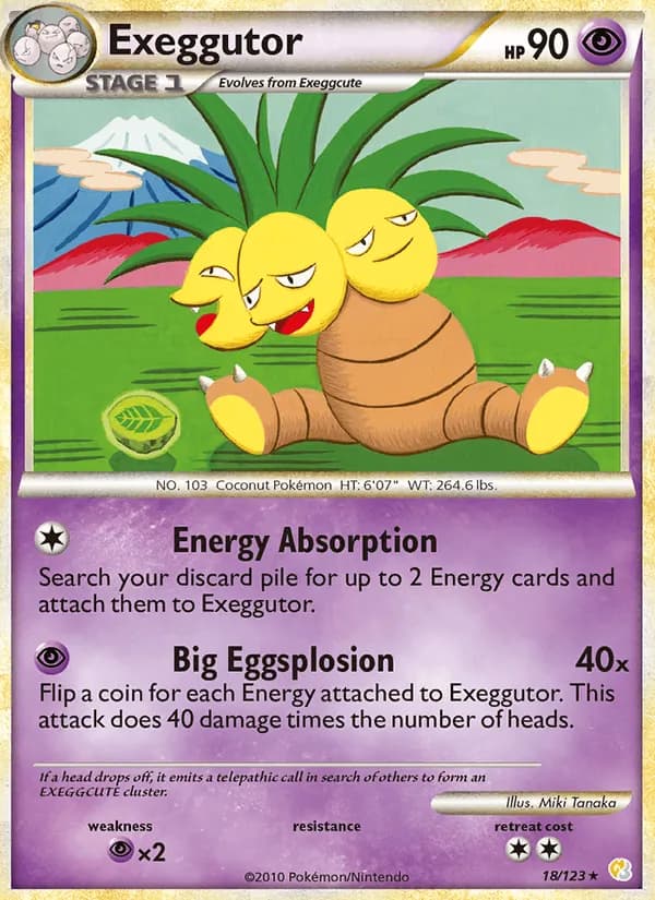 Exeggutor, catalogue front