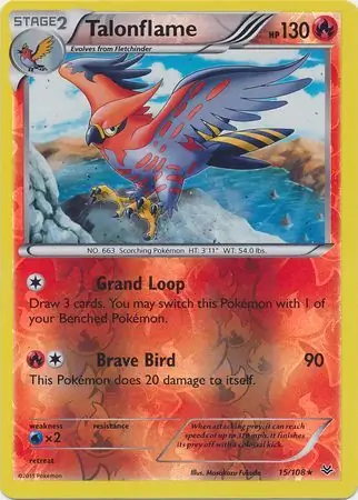 Talonflame, catalogue front