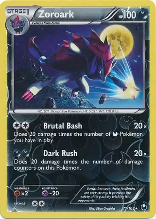 Zoroark, catalogue front