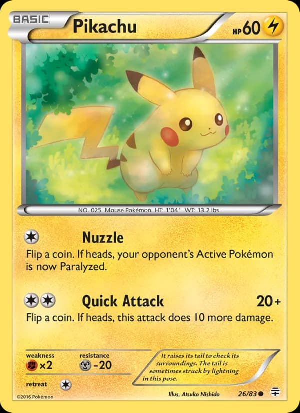 Pikachu, catalogue front