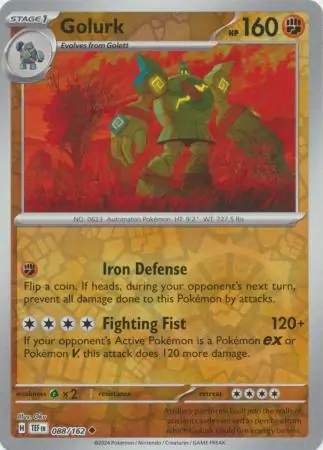 Golurk, catalogue front