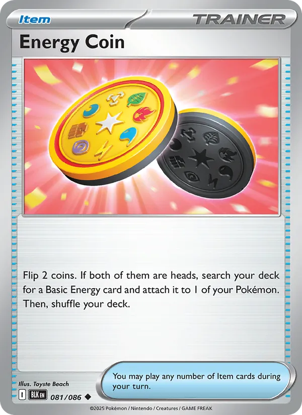 Energy Coin, catalogue front