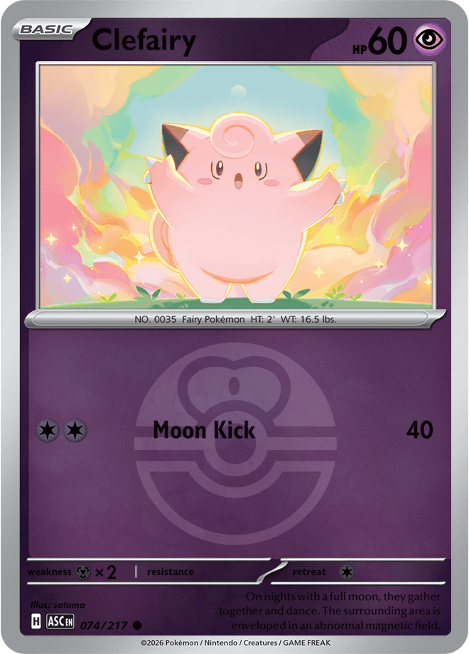 Clefairy, catalogue front