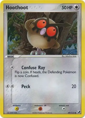 Hoothoot, catalogue front