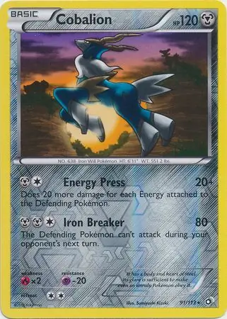 Cobalion, catalogue front