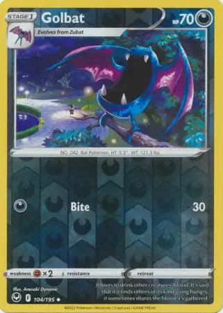 Golbat, catalogue front