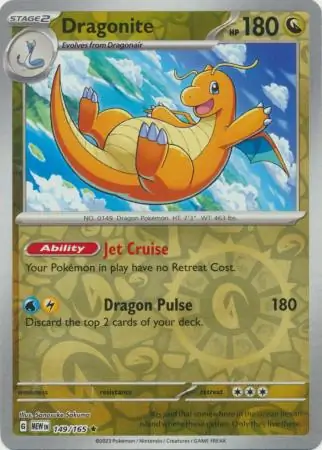 Dragonite, catalogue front