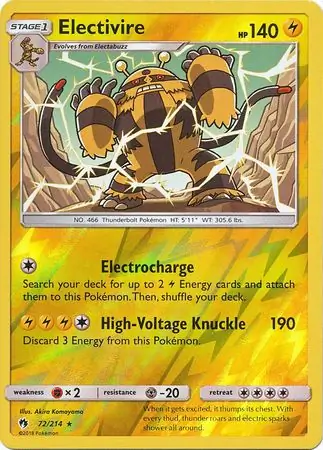 Electivire, catalogue front