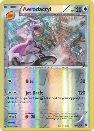 Aerodactyl, catalogue front