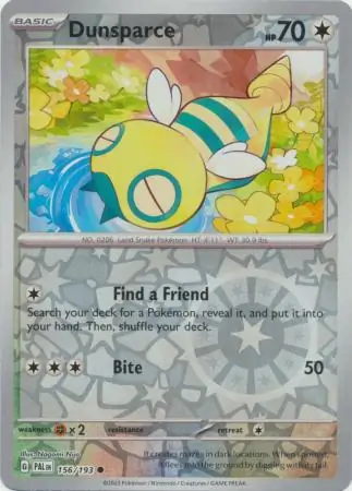 Dunsparce, catalogue front